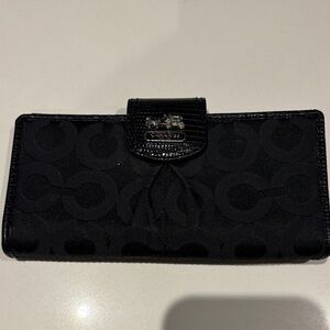 Coach Black Signature Wallet